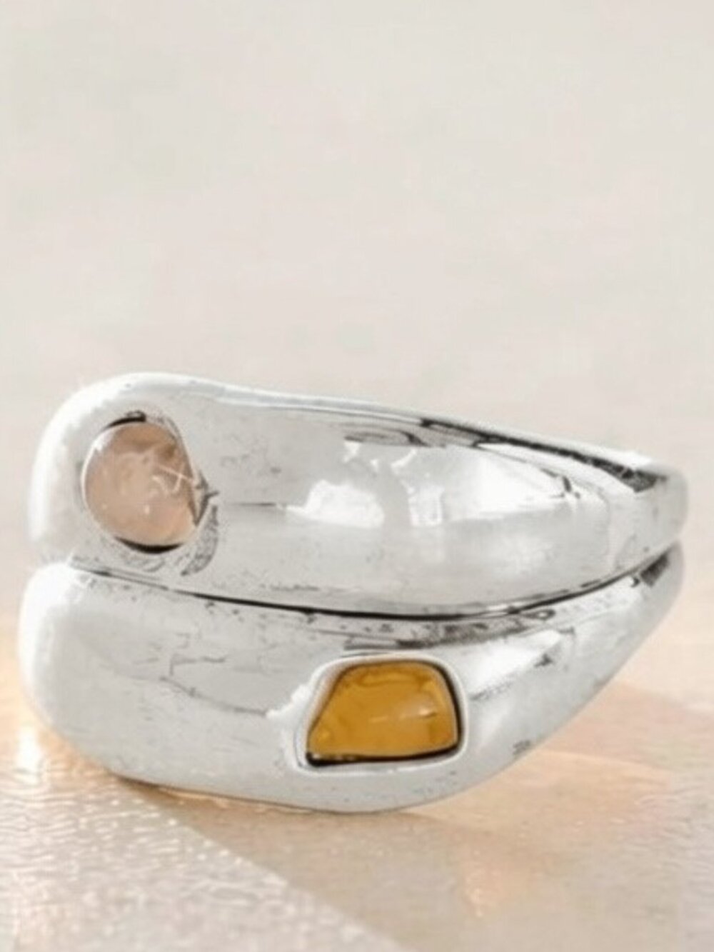 NWT Free People Tropics Toe Ring in Orange